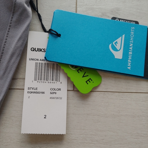 QUIKSILVER NEW boys Ocean Union Amphibian Shorts Sleet - Picture 15 of 16